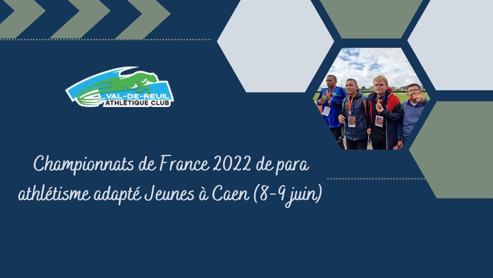 Championnat De France Athletisme 2022 Caen Championnats de France 2022 de para athlétisme adapté Jeunes à Caen (8-9  juin) - VAL DE REUIL Athlétique Club